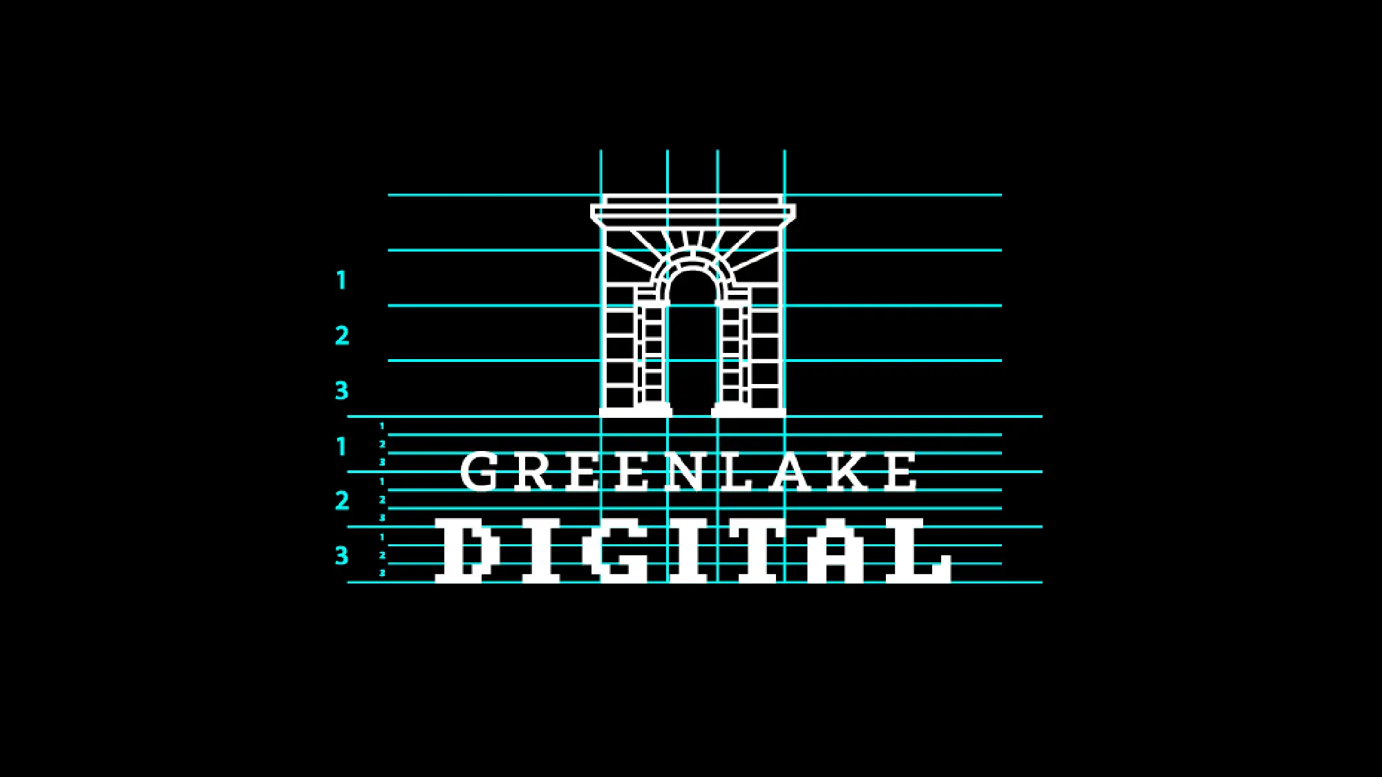 Green Lake Digital. Brand identity wireframe by Green Lake Digital